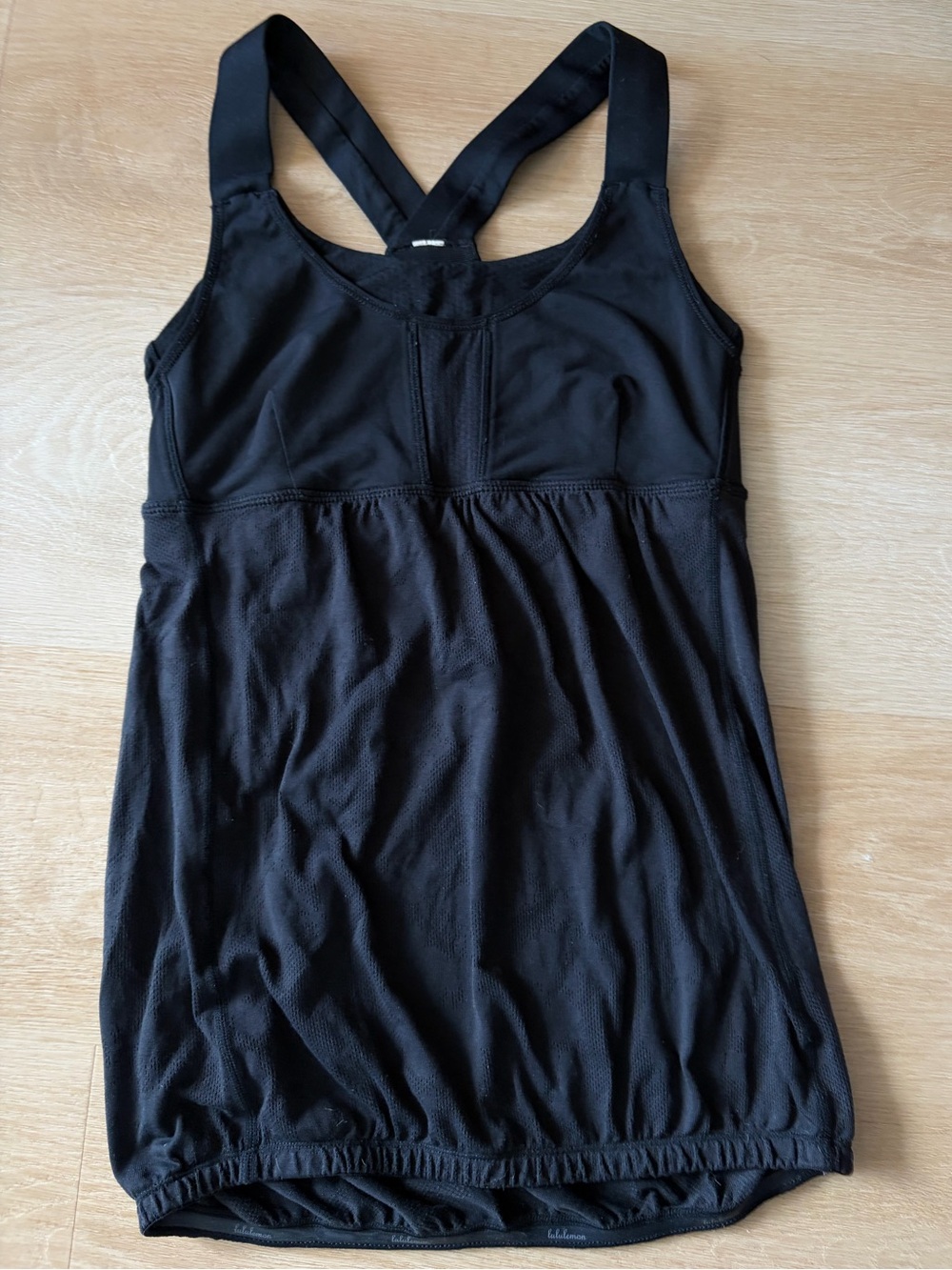 Lululemon Run Stuff Your Bra Tank Black Floral Mesh Size 4